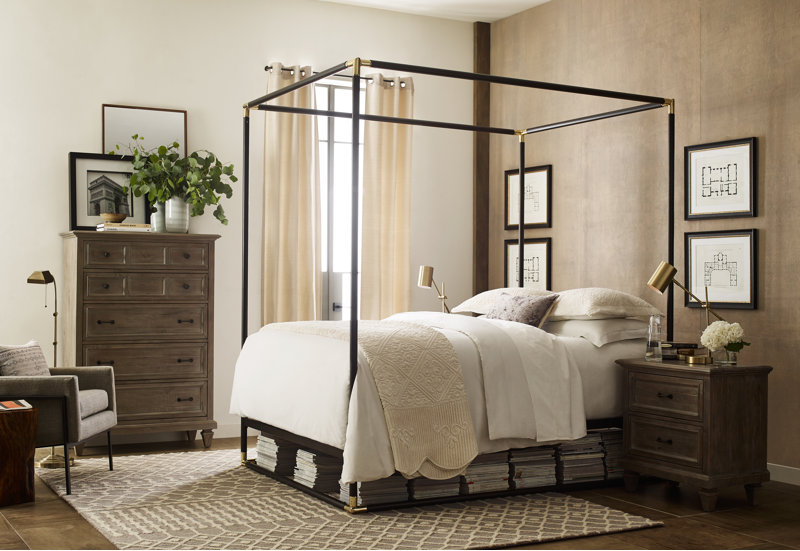 Greyleigh Hoffman Industrial Single Curtain Rod Hardware Set