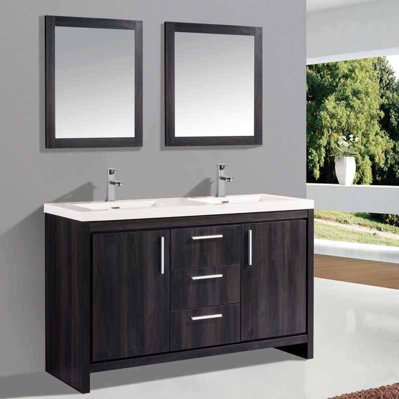 Bathroom Cabinets Miami mtdvanities miami 59" double sink modern bathroom vanity set with Bathroom Cabinets Miami mtdvanities miami 59" double sink modern bathroom vanity set with