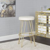Barnet Upholstered 29'' Bar Stool by Wrought Studio™