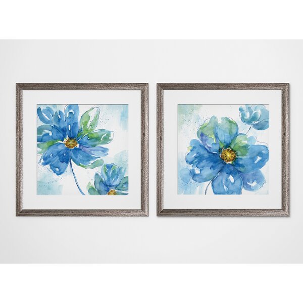 Ebern Designs 'Rendered' 2 Piece Framed Print Set | Wayfair