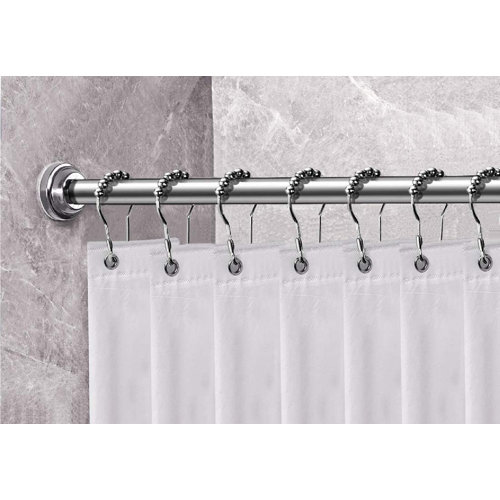 loyalsplendid Adjustable Straight Tension Shower Curtain Rod | Wayfair