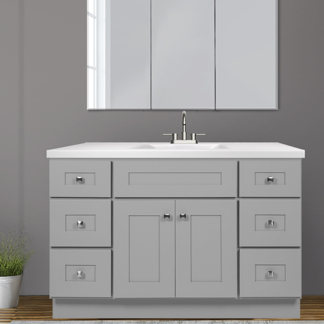 Design House Brookings 49.61" Single Bathroom Vanity Base & Reviews