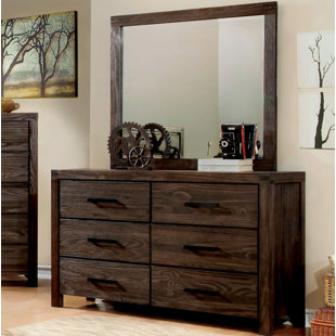 Go to store & view more images Loon Peak Blackburn 6 Drawer Double Dresser with Mirror