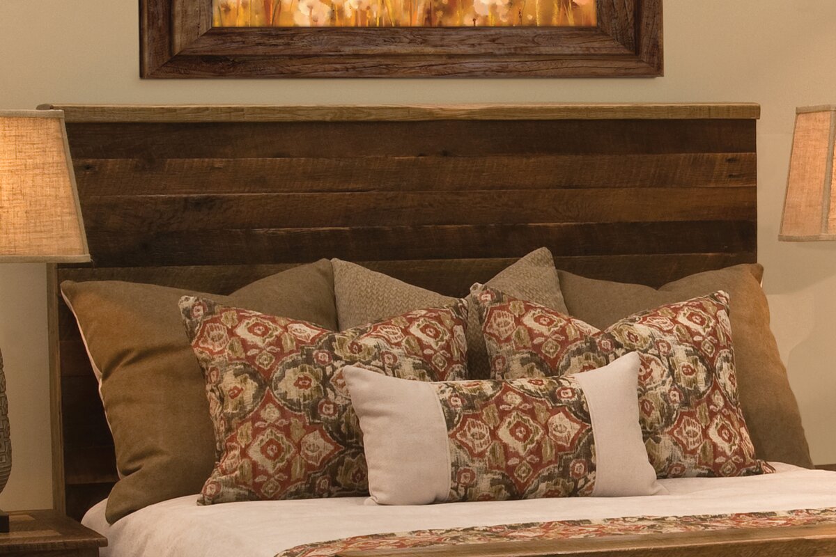 Fireside Lodge Barnwood Uptown Panel Headboard & Reviews | Wayfair