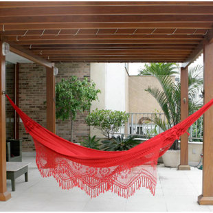 Go to store & view more images Novica Solid Cotton Tree Hammock