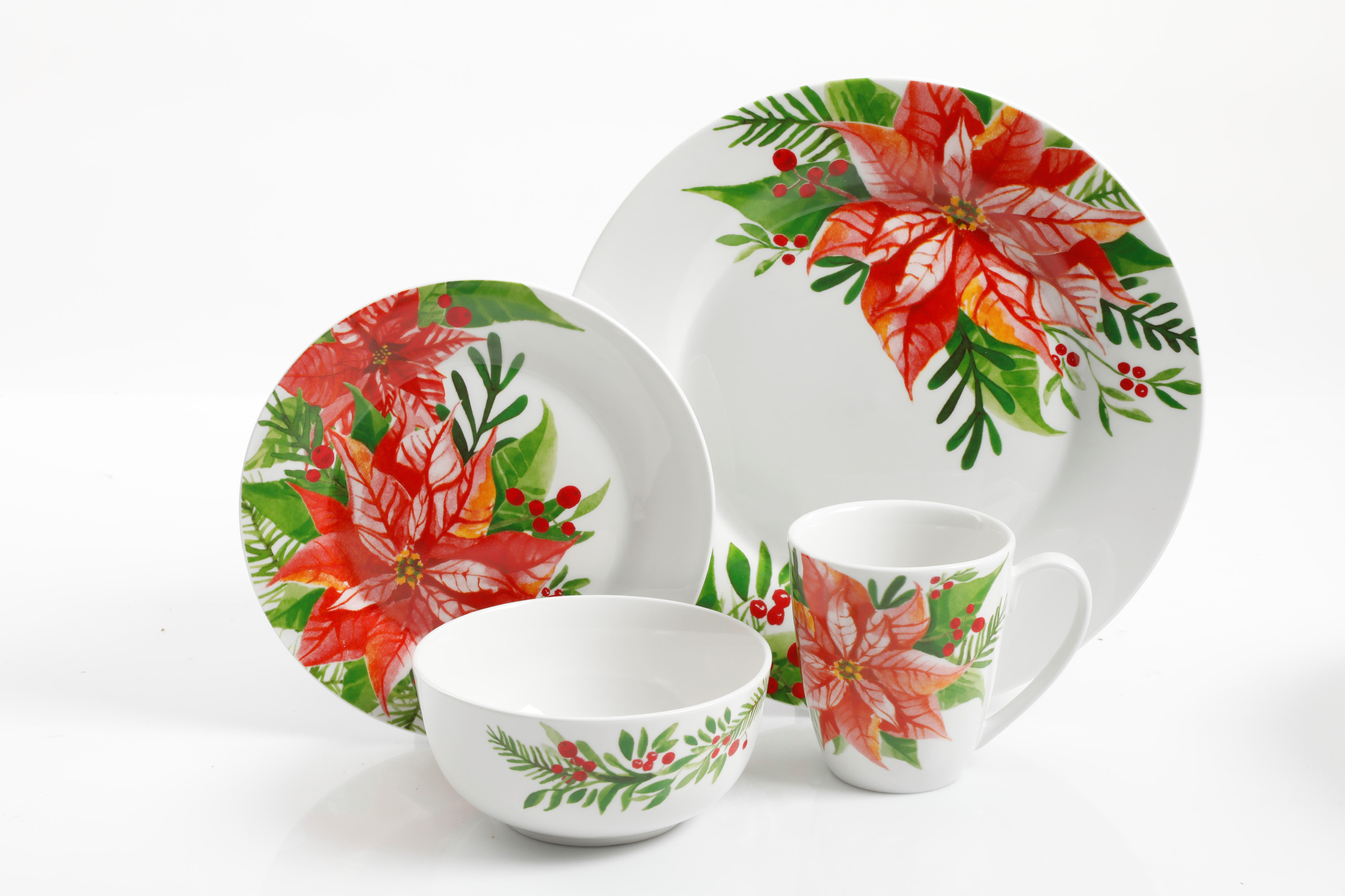 Gibson Home Gibson Porcelain China Dinnerware Set Service for 4 Wayfair