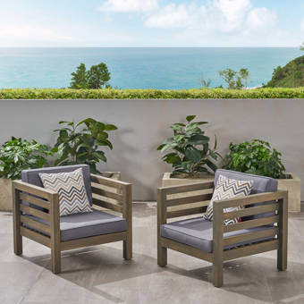 Brayden Studio Constance Teak Outdoor Patio Furniture Club Chair