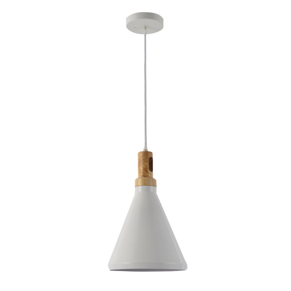 George Oliver Luminaire Suspendu 1 Lumiere A Cone Simple Way Wick Wayfair Ca
