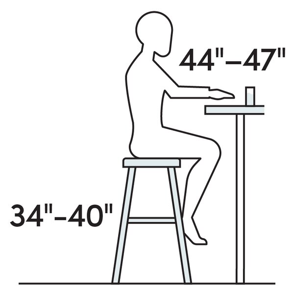 34-40 inch bar stools