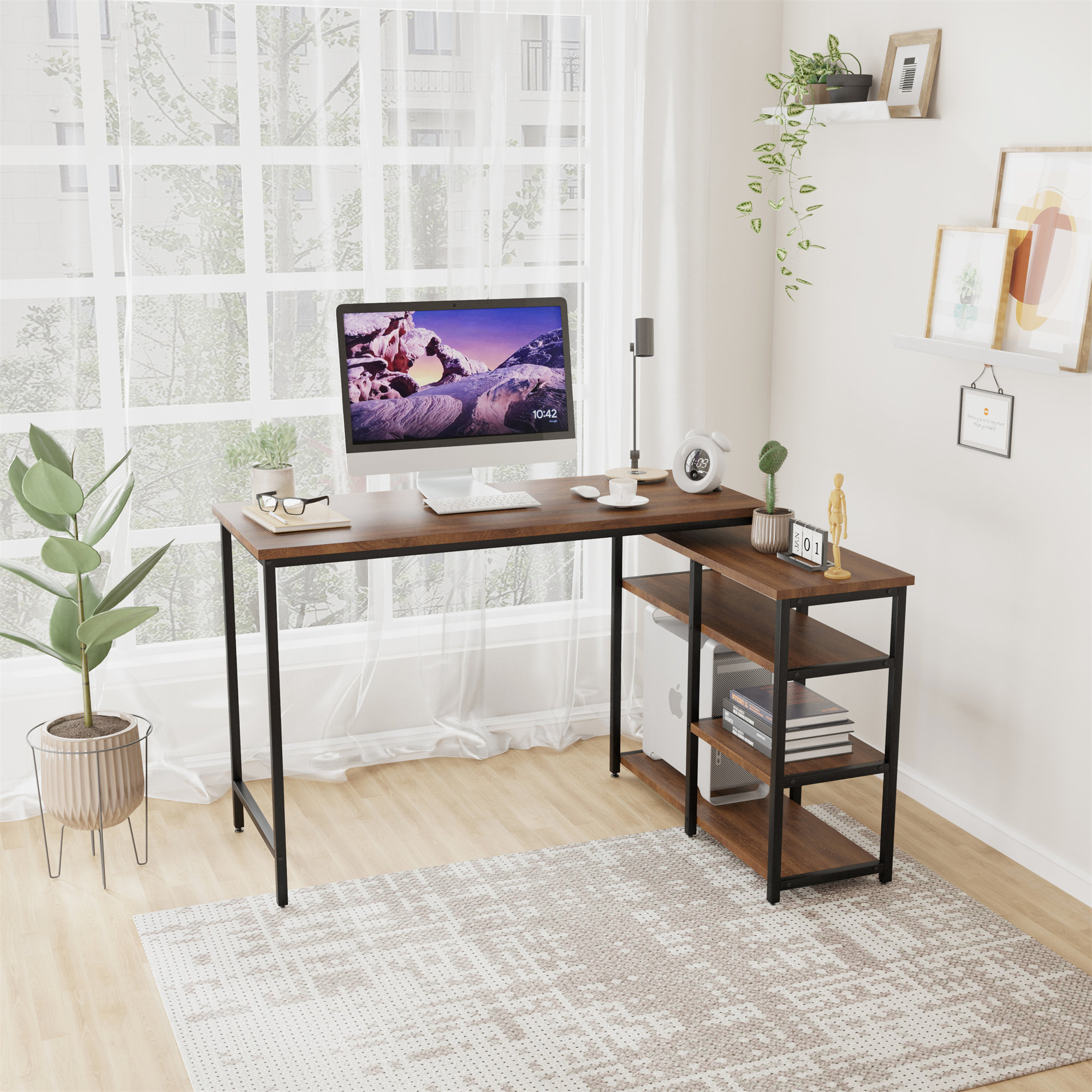 17 Stories Kenenna L-Shape Desk | Wayfair