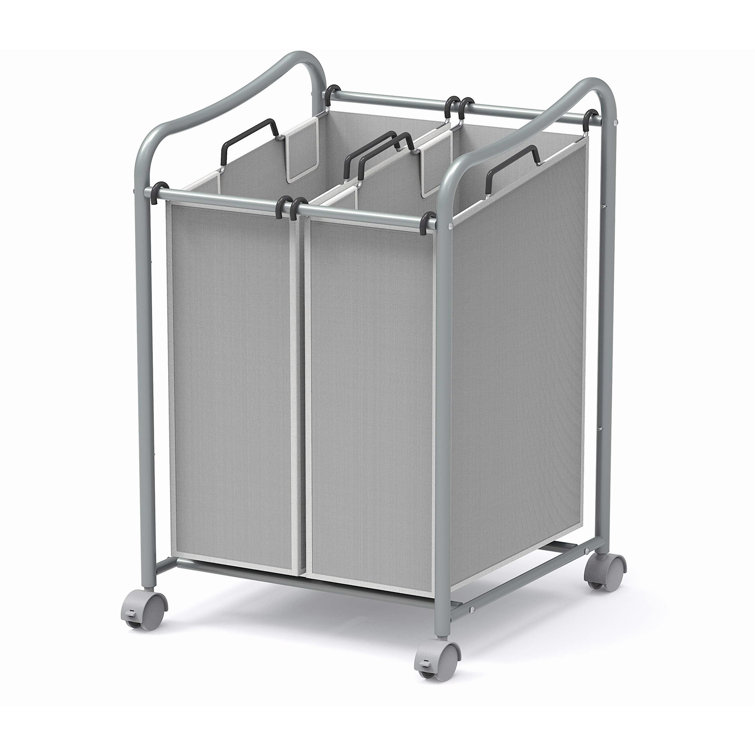 Rebrilliant 2Bag Heavy Duty Rolling Laundry Sorter Cart Wayfair.ca