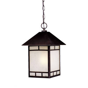 Loon Peak Joelle 1 Bulb Outdoor Hanging Lantern Reviews Wayfair