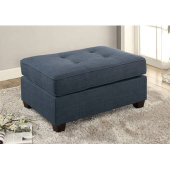 Rosalind Wheeler Freddy Faux Bois Ottoman Wayfair