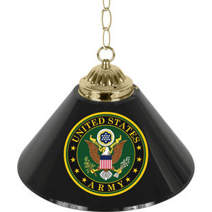 Go to store & view more images Trademark Global U.S Army 1-Light Pool Table Lights Pendant