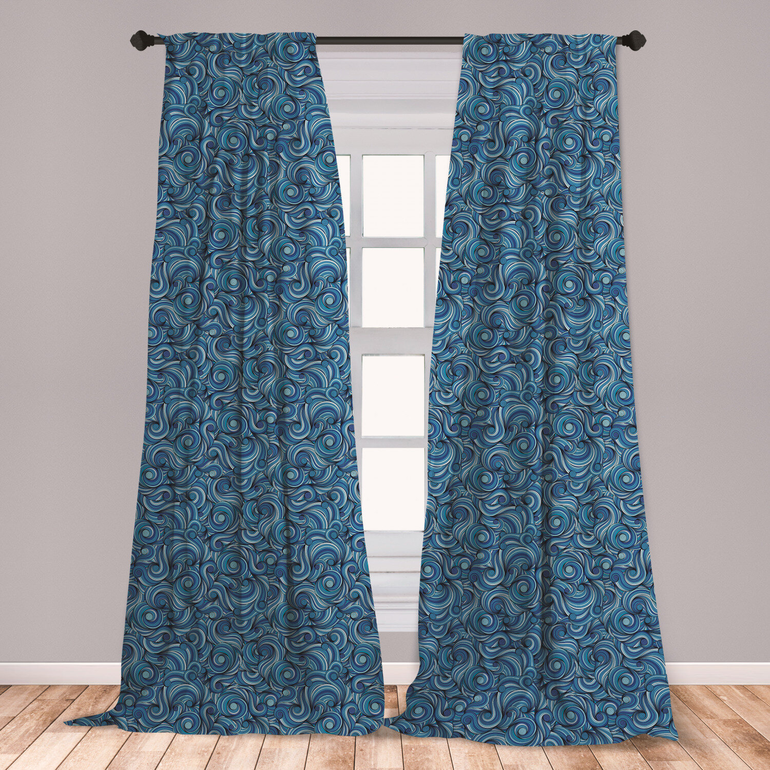 East Urban Home Asian Room Darkening Rod Pocket Curtain Panels Wayfair