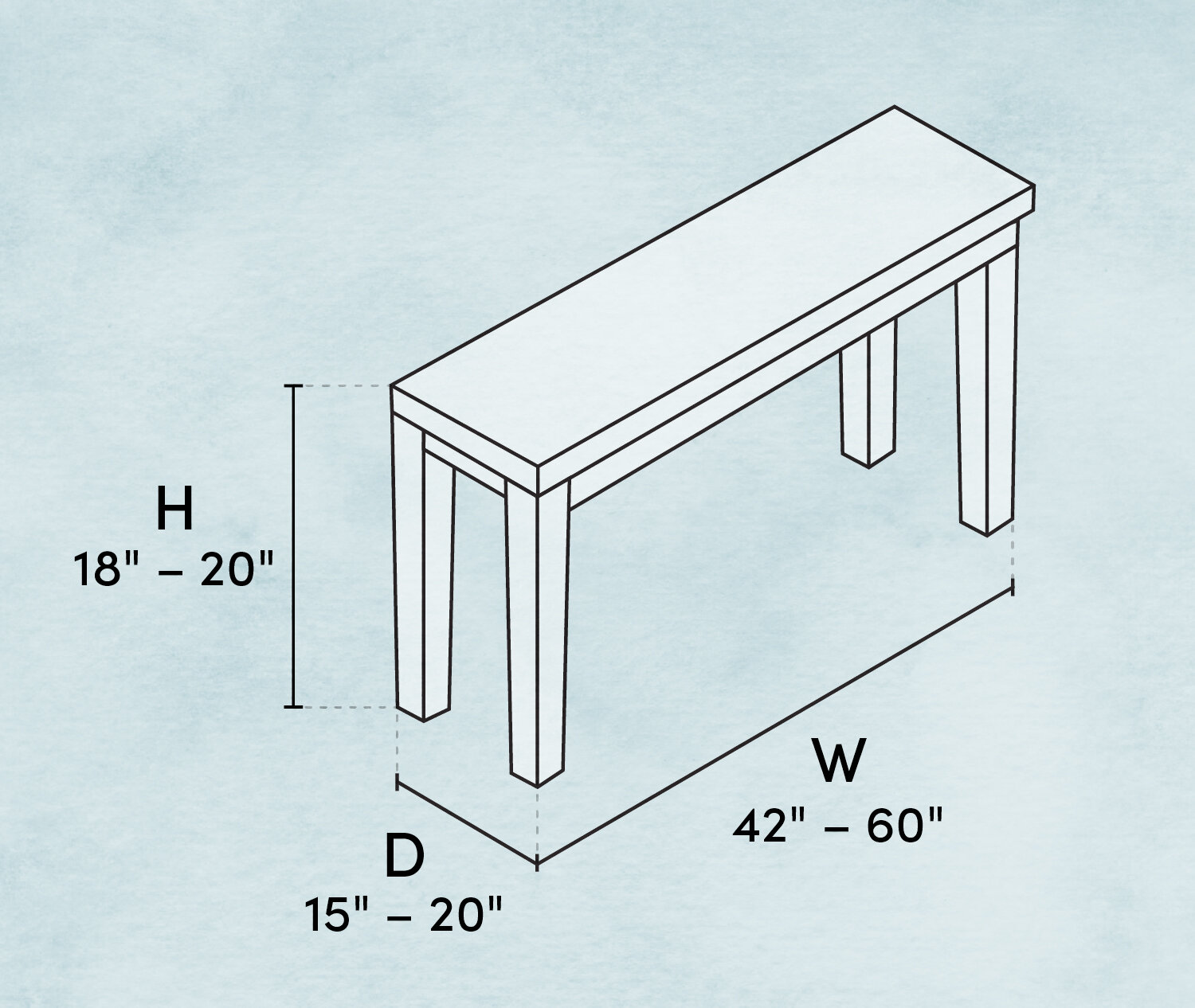 What Is The Standard Bench Height And Other Bench Dimensions To Know Wayfair