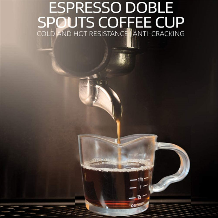Vivid Espresso Measuring Glass Cup 70ml Mini Double Spouts Shot Glass Cup Wayfair Vivid Espresso Measuring Glass Cup 70ml Mini Double Spouts Shot Glass Cup Wayfair