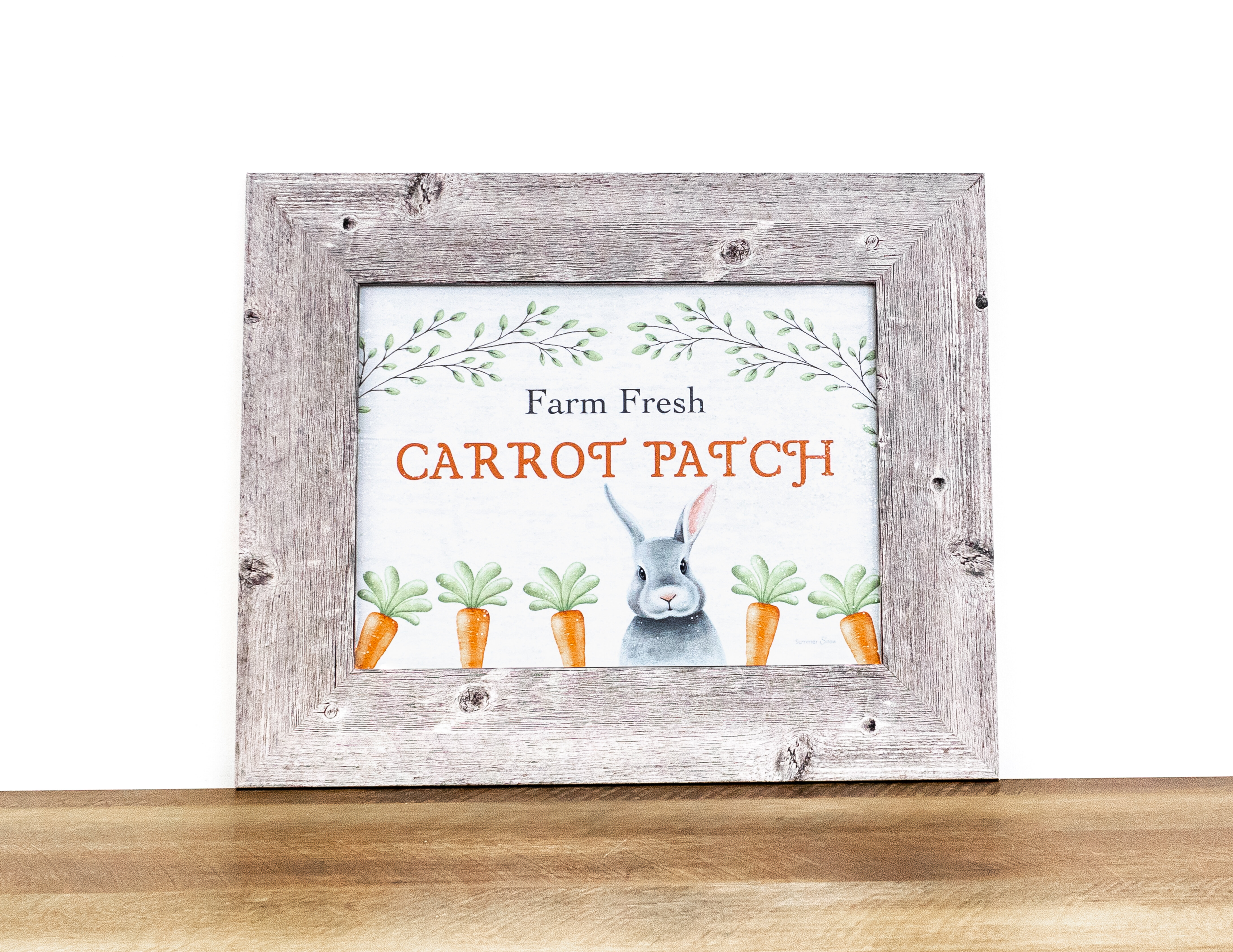 Cottontail Farms Bunny Rabbit Easter Printed Handmade Sign 