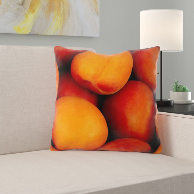 apricot throw pillows