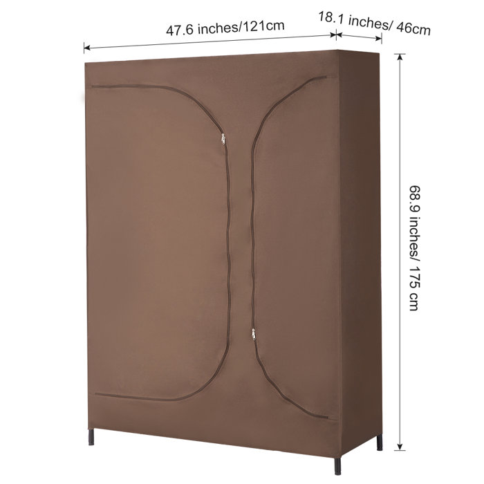 Rebrilliant Esquer 47 6 W Heavy Duty Wire Shelving Garment Rack