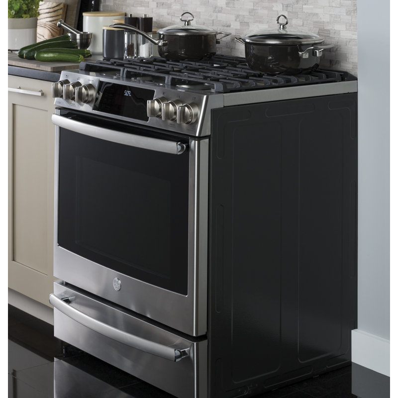 Ge Profile 30 5 7 Cu Ft Slide In Dual Fuel Range Reviews
