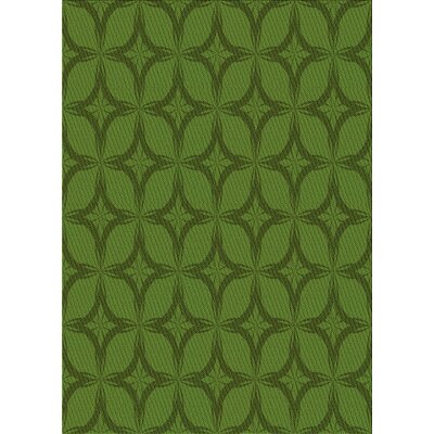 Geometric Wool Green Area Rug East Urban Home Rug Size: Rectangle 3' x 5'