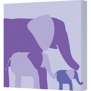 Ellen Graphic Elephant Canvas Artwork