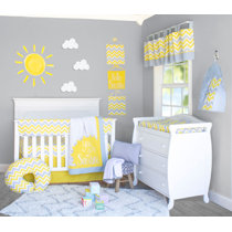 solid yellow crib bedding
