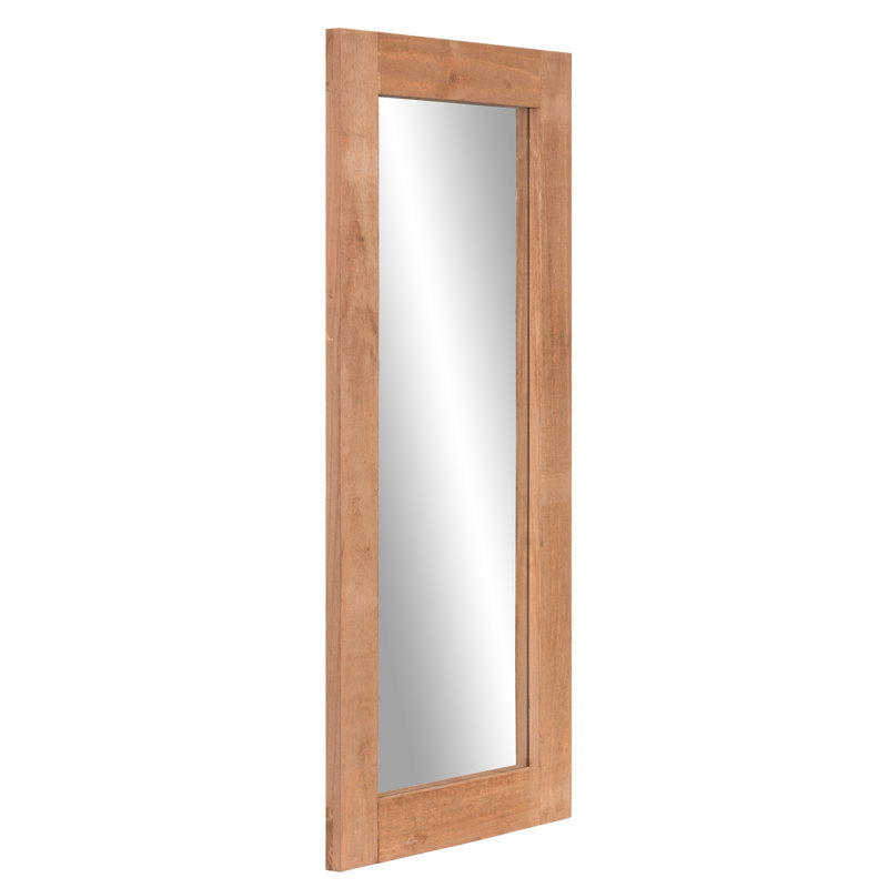 Union Rustic Nicolas Modern Shaker Distressed Wood Full Length Mirror Wayfair