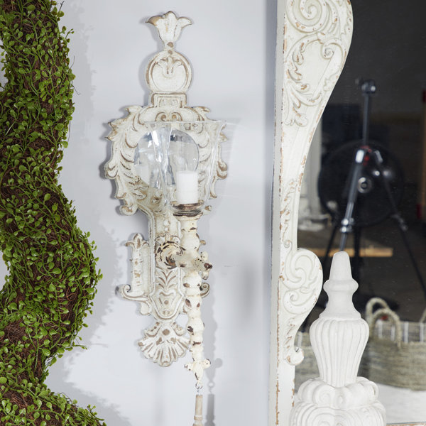 Distressed Wood Candle Sconce Wayfair