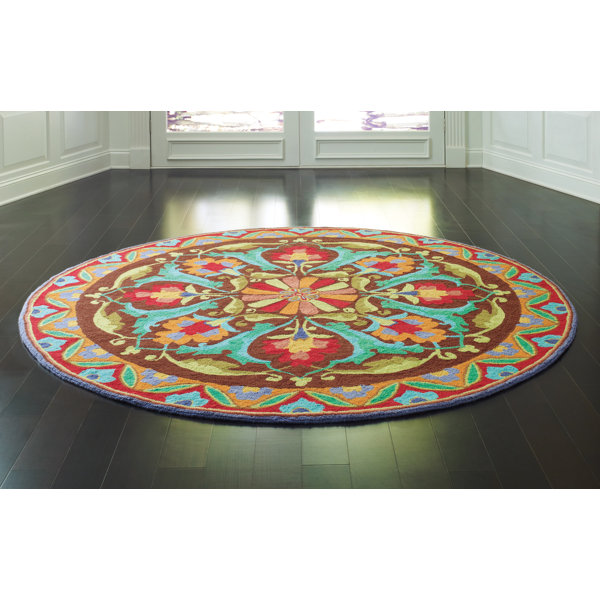 Company C Porcelain Hooked Area Rug & Reviews Wayfair