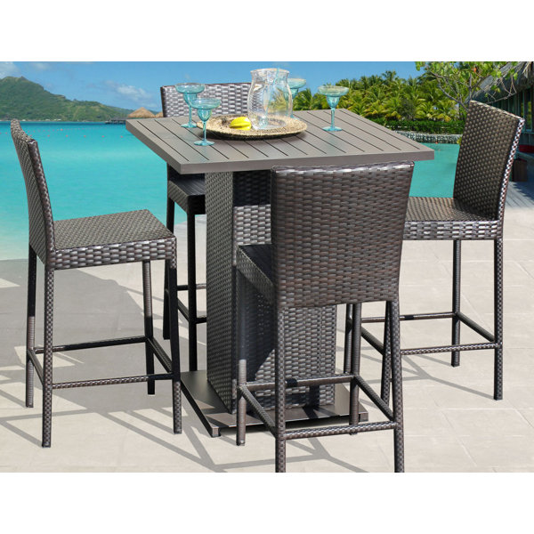 Tk Classics Napa 5 Piece Bar Set Reviews Wayfair
