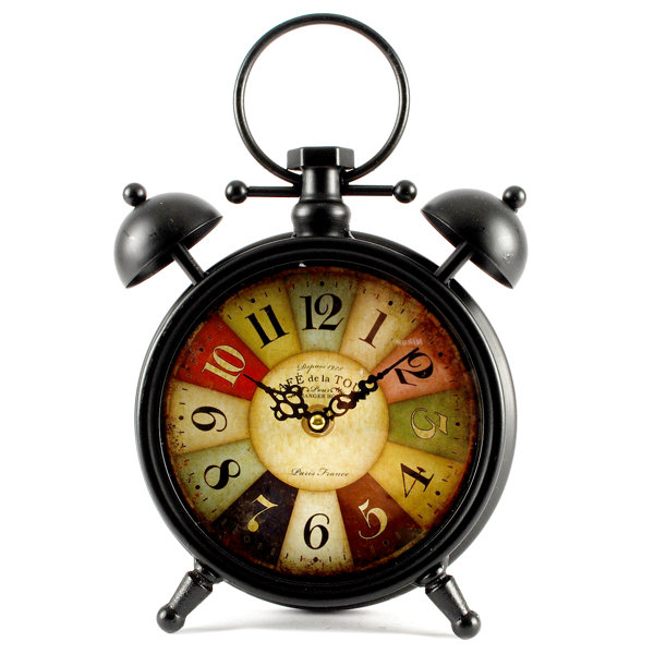 Blossom Bucket Round Table Clock Reviews Wayfair