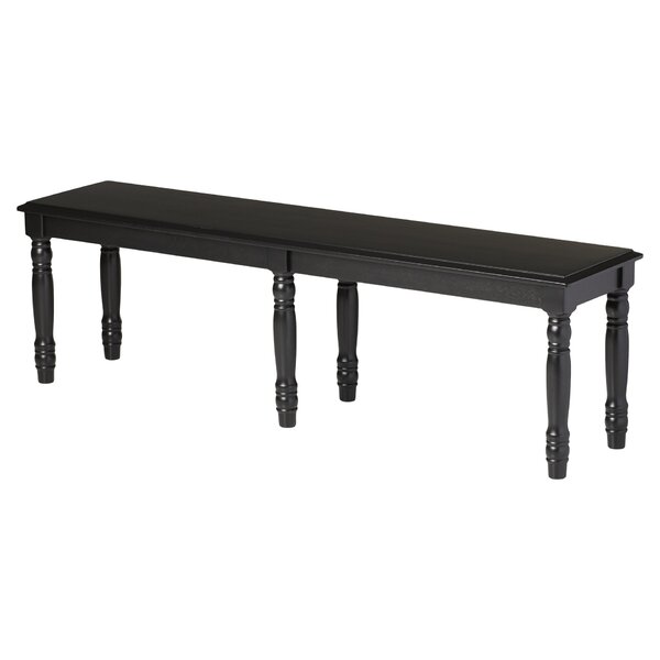 Black Kitchen Dining Benches You Ll Love Wayfair   Courtdale Wooden Dining Bench 