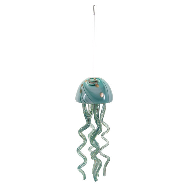 Imax Jellyfish Glass Windchime Reviews Wayfair