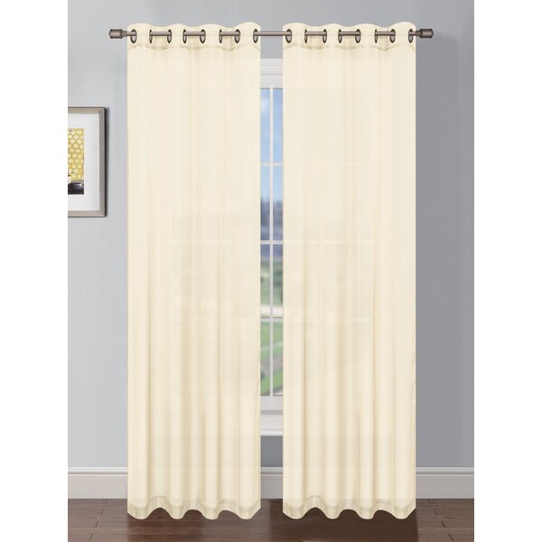 Charlton Home Gallimore Grommet Extra Wide Curtain Panels ... - Charlton Home Gallimore Grommet Extra Wide Curtain Panels & Reviews |  Wayfair