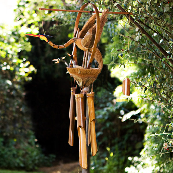 My Spirit Garden Dancing Bird Bamboo Wind Chime Reviews Wayfair