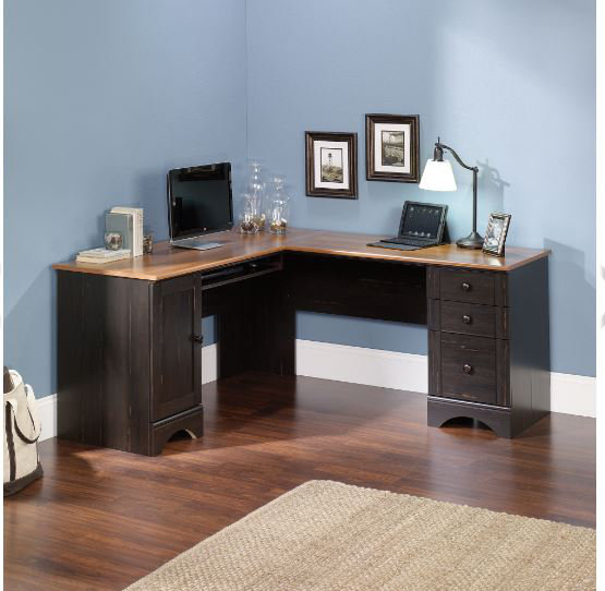 Beachcrest Home Pinellas Corner Executive Desk with Keyboard Tray & Reviews Wayfair