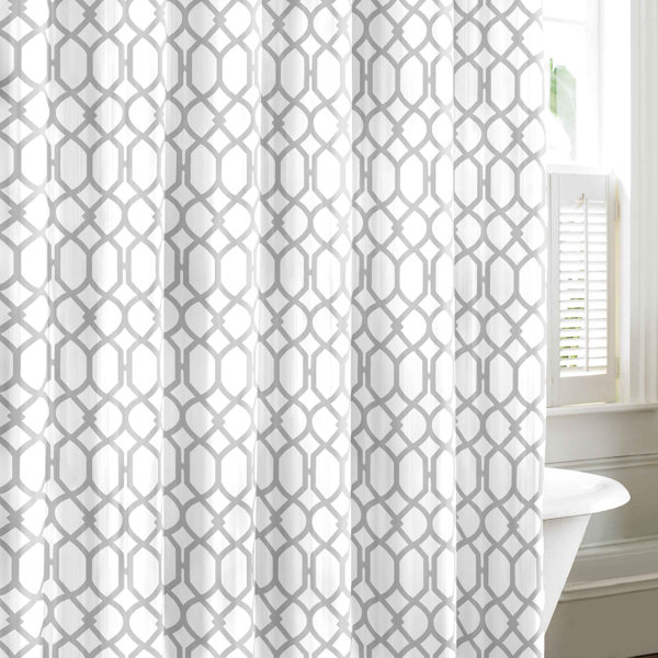 Shower Curtains cotton shower curtains : Tommy Bahama Bedding Shoretwon Trellis Cotton Shower Curtain ...
