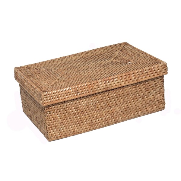 artifacts trading Rattan Rectangular Box with Lid | Wayfair