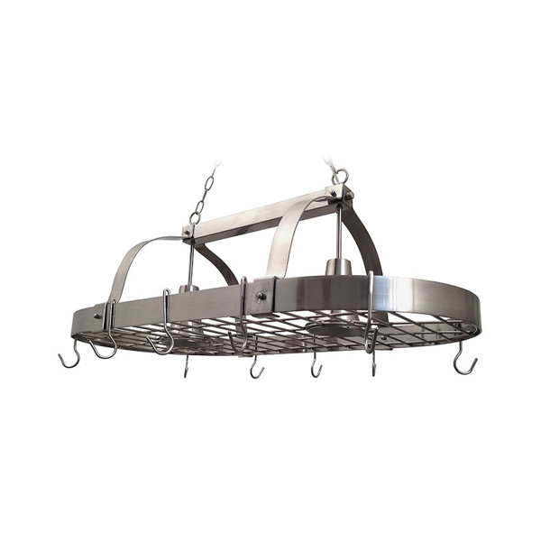 Lighted Hanging Pot Racks You Ll Love Wayfair