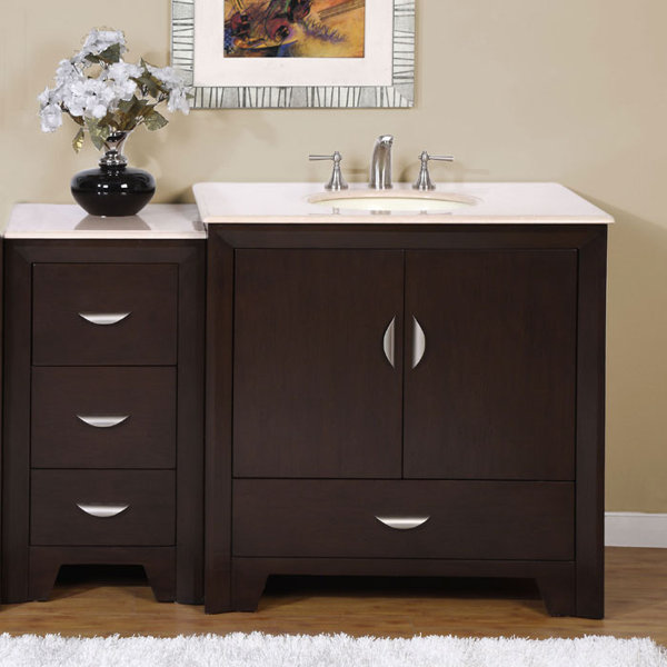 Silkroad Exclusive Ilene 54 Single Bathroom Vanity Set Reviews Silkroad Exclusive Ilene 54 Single Bathroom Vanity Set Reviews Wayfair