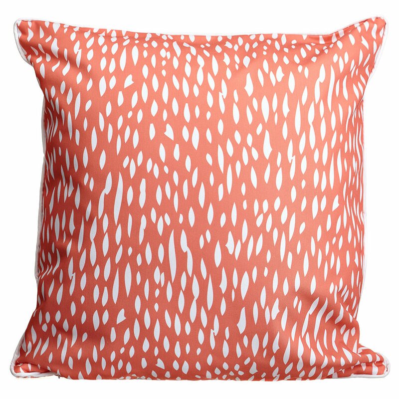 coral throw pillows