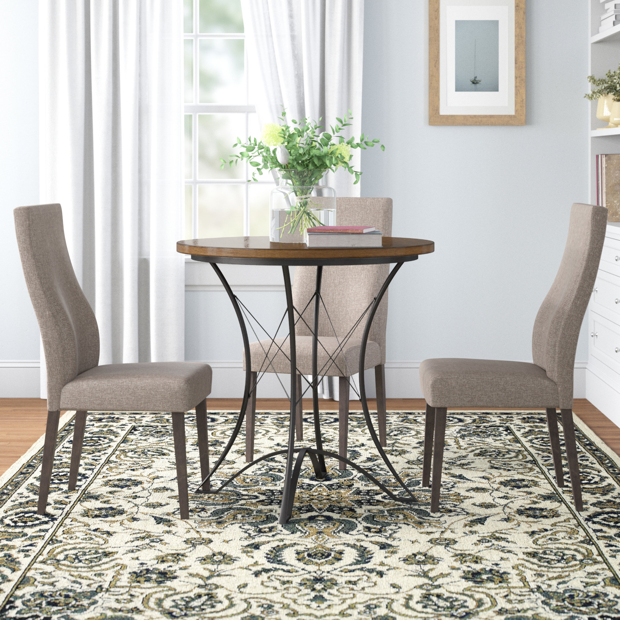 36 inch round dining table and chairs