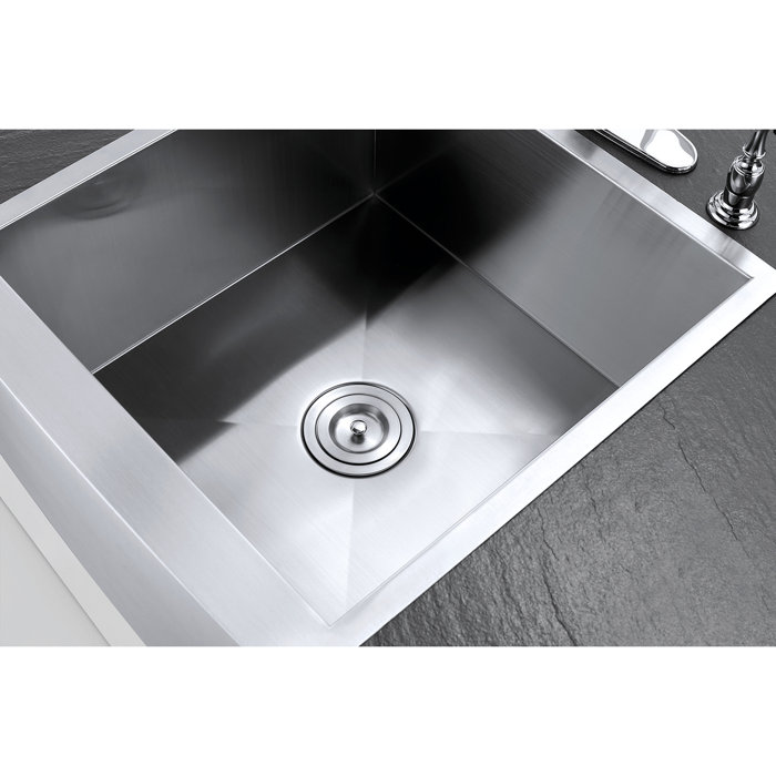 Kingston Brass Denver 19" L x 19" W Farmhouse Kitchen Sink ...