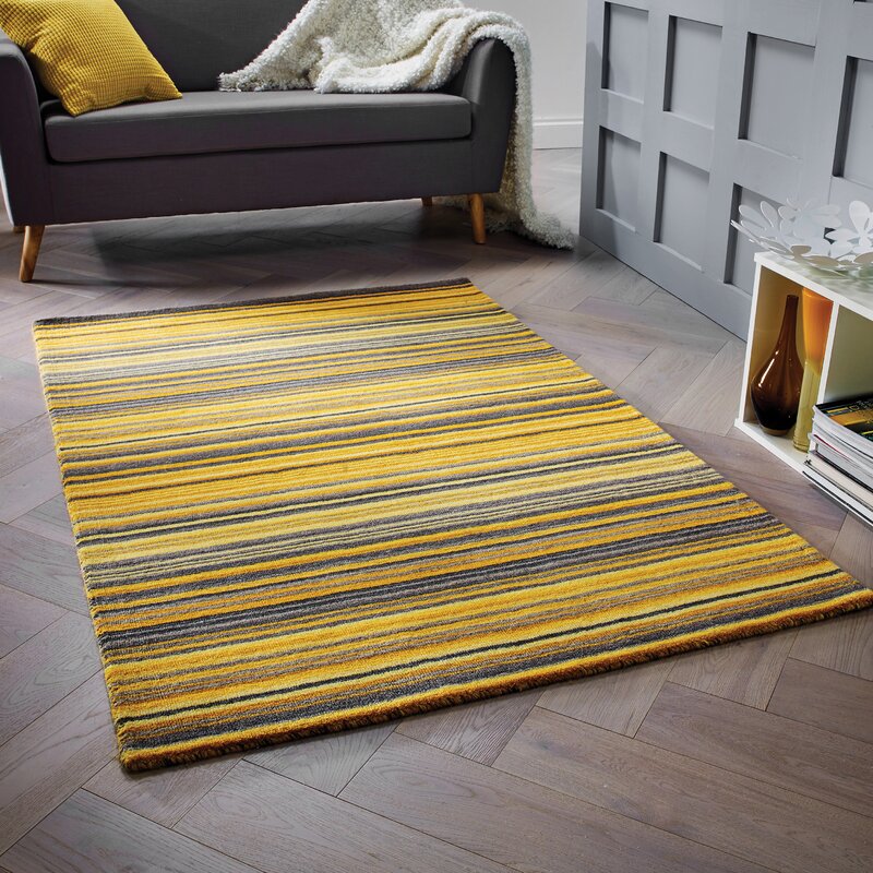 Simple Yellow Carpet for Small Space
