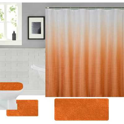 Orange Shower Curtains You'll Love in 2020 | Wayfair
