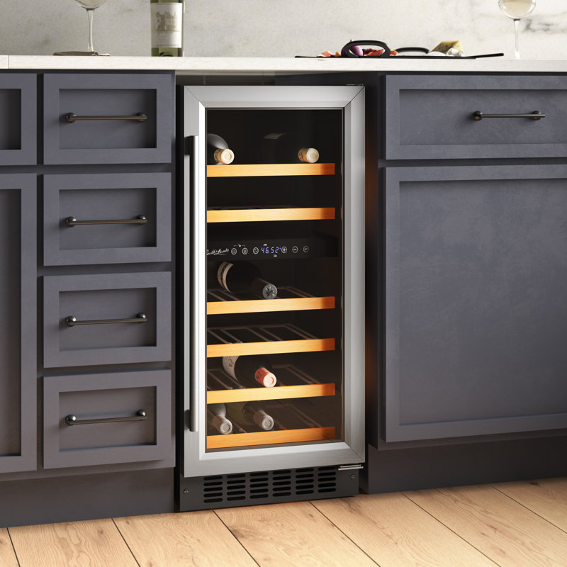 smith hanks refrigerateur a vin encastre autoportant a deux zones pour 32 bouteilles et commentaires wayfair ca