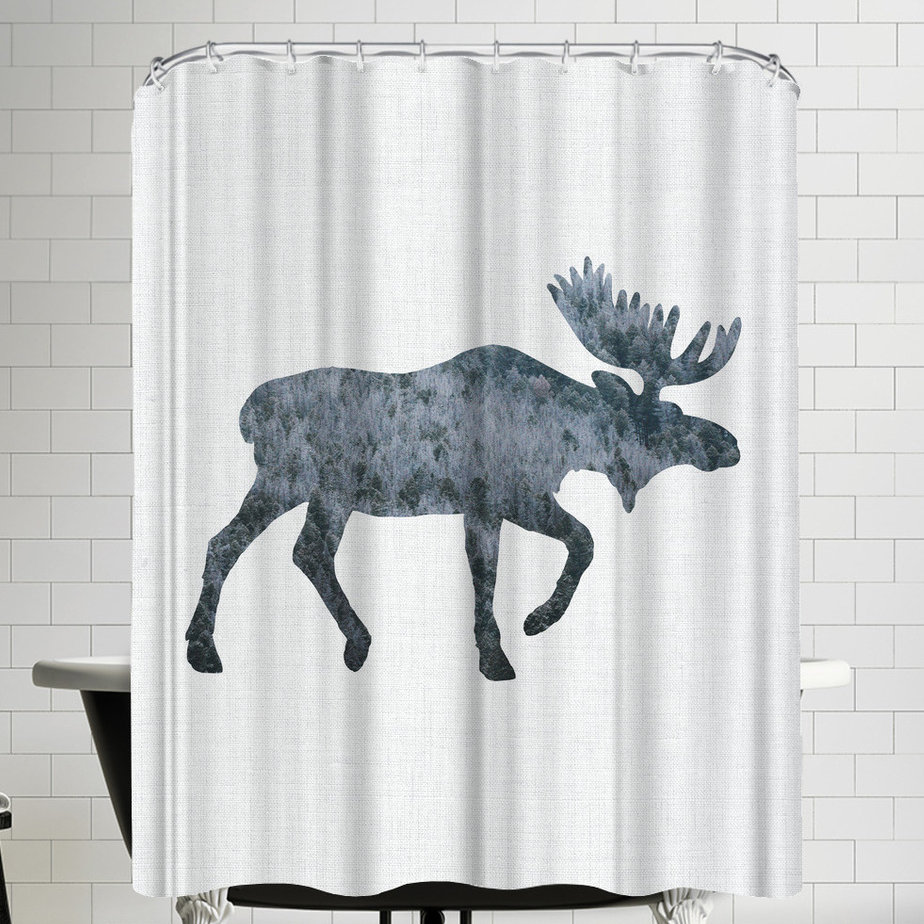 moose shower curtain