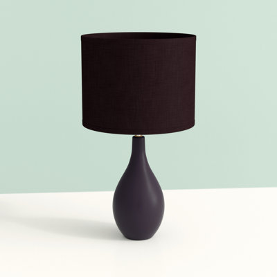 Amishi 18.11'' Soft Amber Bedside Lamp
